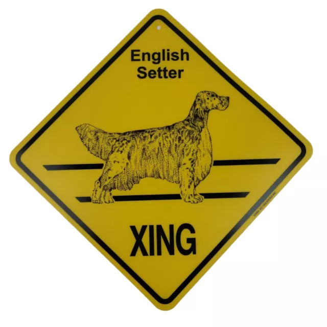 English Setter Dog Xing Sign