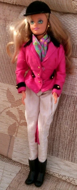 VINTAGE BARBIE DOLL in a Horse rider Jockey equestrian cloths