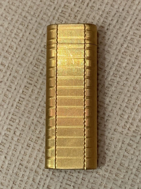 CARTIER GOLD PLATED Lighter Authentic Great Condition