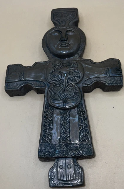 Wild Goose Studio, Cork Ireland Celtic Athlone Cross Gilded Bronze