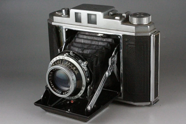 AS IS Mihama Six Model-ⅢA 6x6 Folding Bellow Camera f/3.5 75mm #165