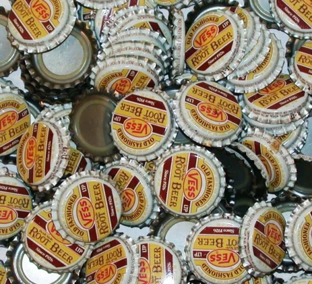 Soda pop bottle caps Lot of 25 VESS DRAFT STYLE ROOT BEER unused new old stock