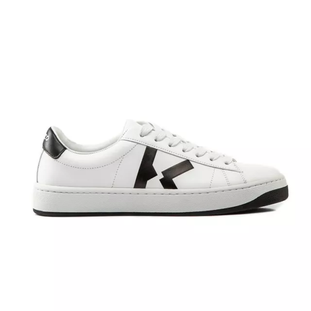 Kenzo Women's Kourt K Low Top Sneakers White Leather Size EU 41