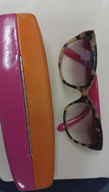 KATE SPADE JOHANNA/S ESP Y6 53âĄ17 135 5-4 COLOR CAMEL TORTOISE-HOT PINK w/ case KATE SPADE JOHANNA/S ESP Y6 53âĄ17 135 5-4 COLOR CAMEL TORTOISE-HOT PINK w/ case
