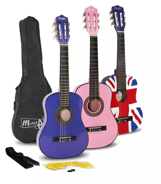 Music Alley 30 Inch Classical Junior Acoustic Guitar with Bag & Lessons