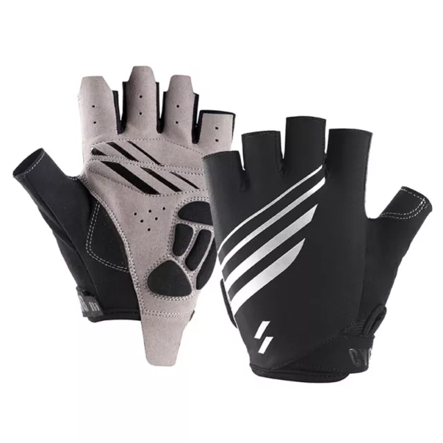 Cycling Anti-sweat Half Finger Gloves Anti Slip Breathable Mittens