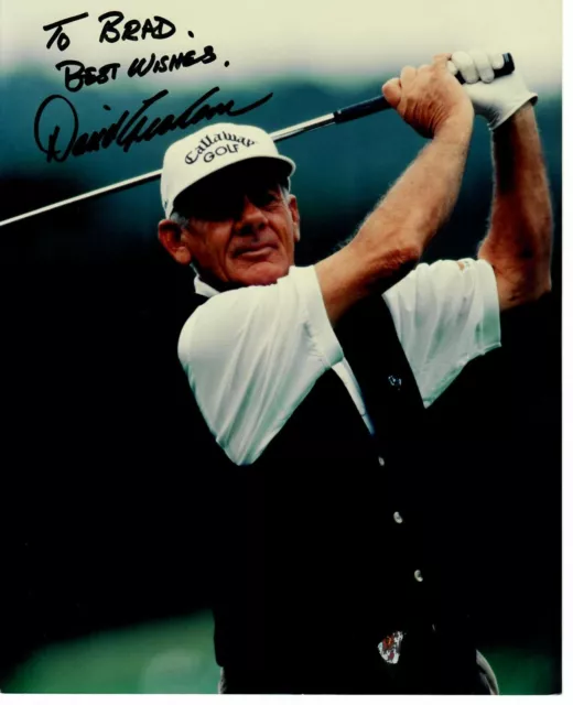 "PGA Champion" David Graham hand Signed 8X10 Color Photo