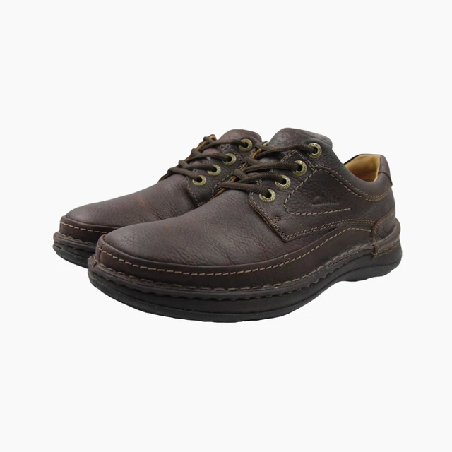 Clarks nature three mahogany leather cheap