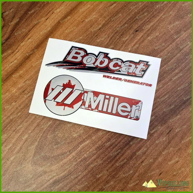 thumbnail image 2 of 1980's Miller Welding Machine Logo Vinyl Decal Sticker – Multi-Size – Helmet, Car, Laptop 2 of 6