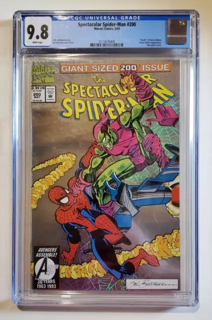 Spectacular Spider-Man #200 (1993) Marvel FOIL Green Goblin White Pages CGC 9.8