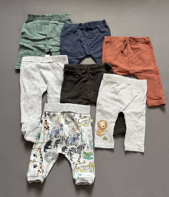 Newborn Baby Boys Clothes Bundle 3-6 Months Outfits Trousers Buttons 7 Pieces