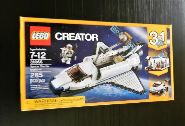 LEGO 31066 Creator Space Shuttle Explorer (3 in 1) Box opened sealed components