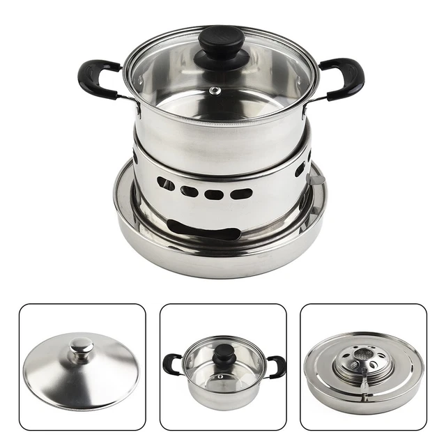 Stufa Razzo Portatile Stufa Da Campeggio Ohuhu In Acciaio Inox - Leggera, A Legna O Alcool, Con Borsa Rete Cottura Outdoor