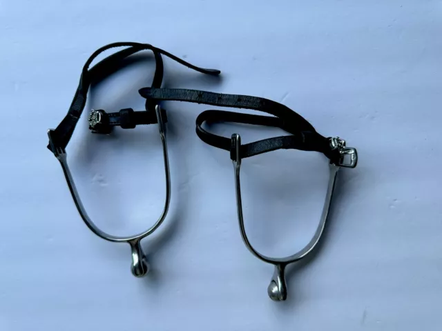 Set of Vintage Spurs with Leather