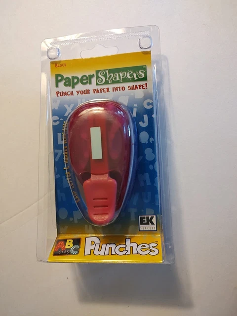 E K Success ""Paper Shapers I"" estuche superior perforado I PSM08CS letra alfabeto nuevo en caja