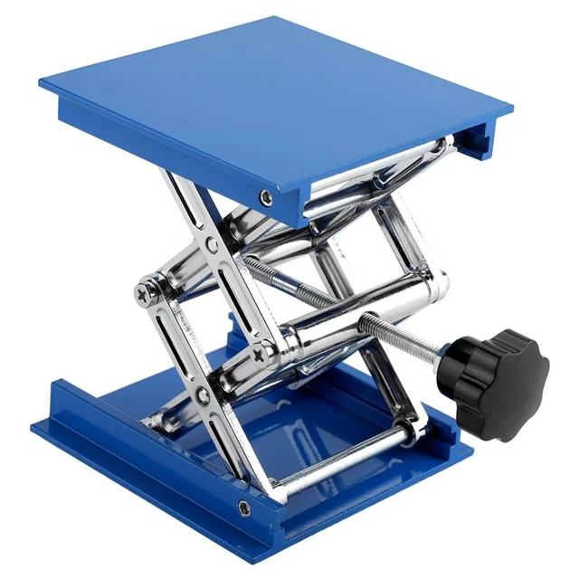 Lift Tables Lab Jack, Aluminum Lab Lifting Platform Stand Rack Scissor Jack Lift