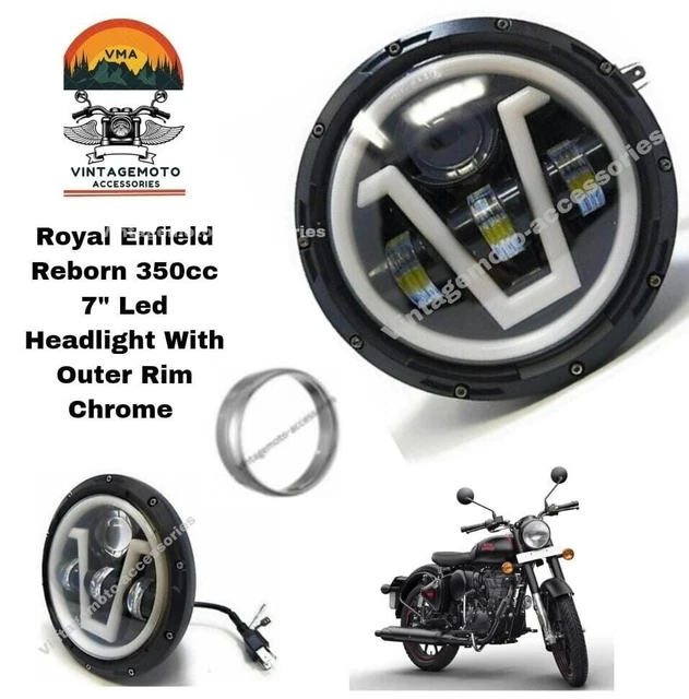 ENSEMBLE BOÎTIER DE phare compatible avec Royal Enfield Bullet 350cc
