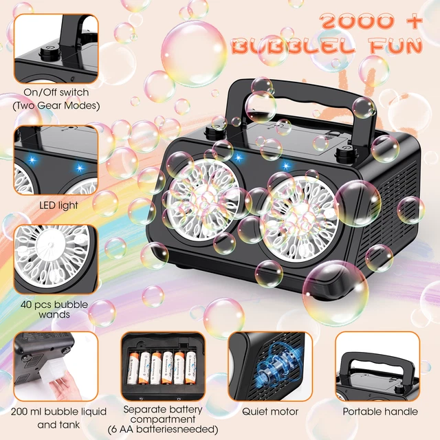 Automatic Bubble Machine Maker Blower DJ Birthday Party Stage Wedding Christmas
