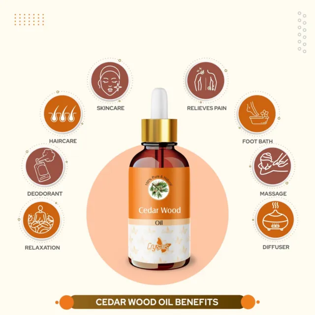 Cedar Wood (Cedrus) 100% Pure & Natural Essential Oil - {10ml-5000ml} 3
