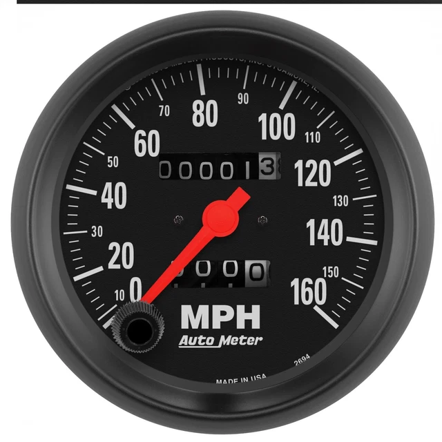 AutoMeter 2694 Z-Series In-Dash Mechanical Speedometer