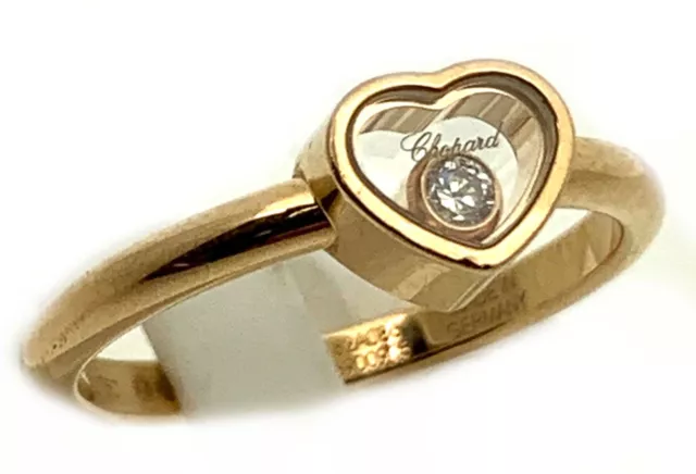 Chopard 18ct Gold Happy Hearts Diamond Ring