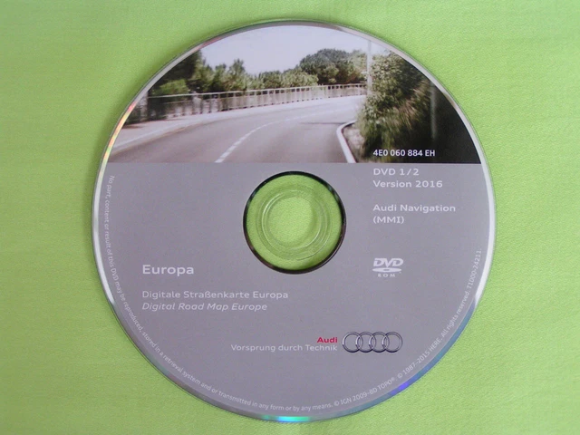 Original Audi MMI Update Software CD für A6 4F C6 A8 4E Q7 4L MMi 2G auf 5570 eB
