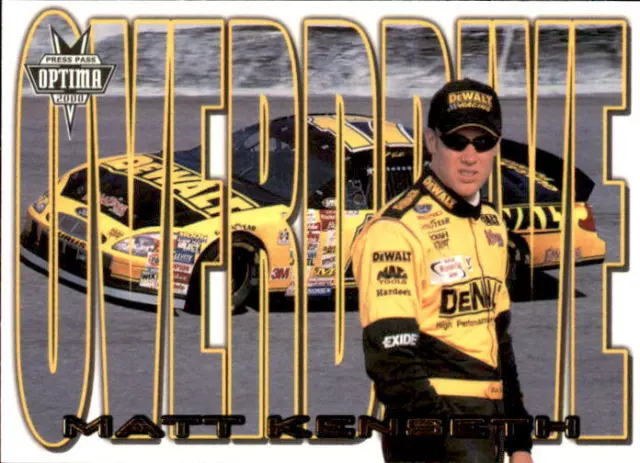 2000 Press Pass Optima Overdrive Square Cut /350 Auto Racing - Pick Your Card