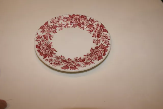 Vintage Jackson China Syracuse Restaurant White w/ Pink Flowers 5.5"D