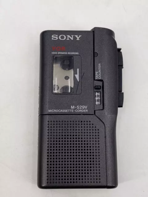 Sony M-529V Handheld Microcassette Recorder - Black