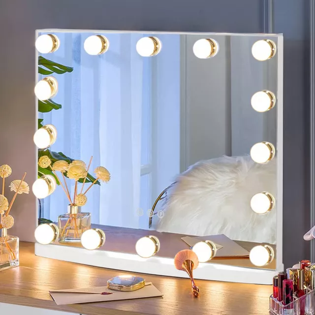 Dimmable LED Hollywood Make Up Mirror With Lights Dressing Table Vanity Large XL