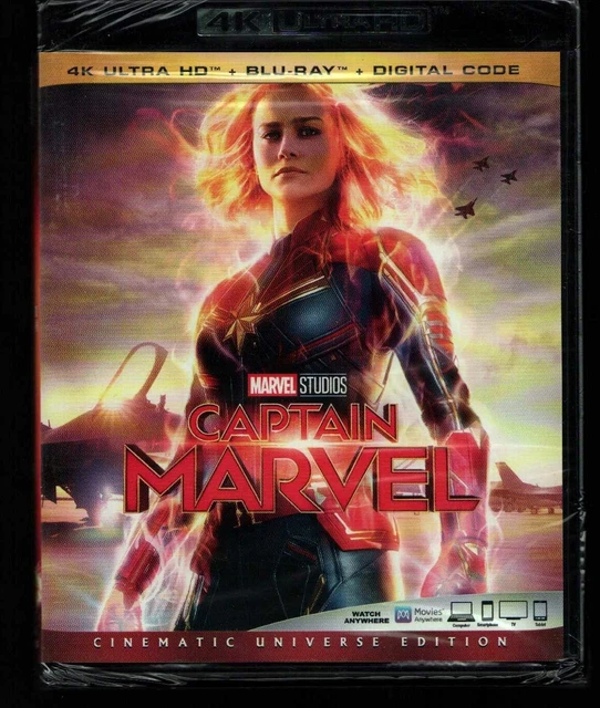 CAPTAIN MARVEL DISNEY (4K ULTRA HD/Blu Ray +Digital) New & Sealed $7.00