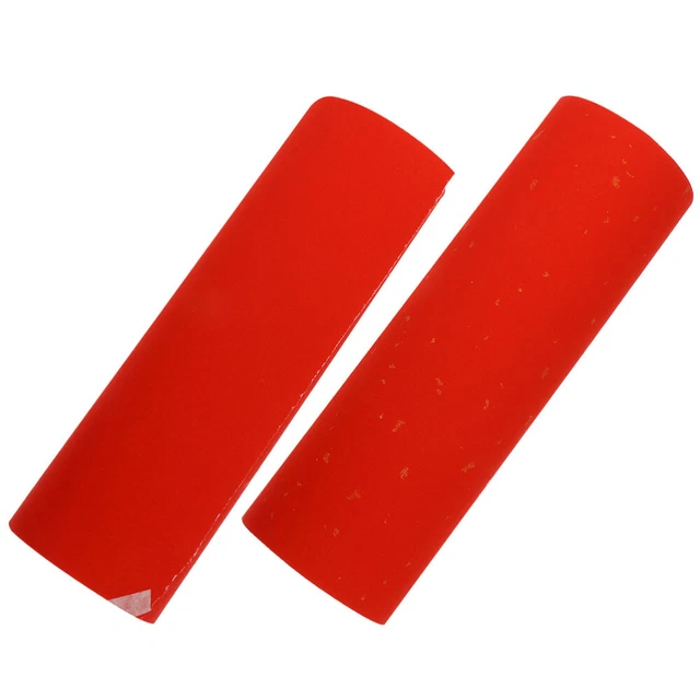 2 panecillos caligrafía práctica papel rojo caligrafía vacío año nuevo l