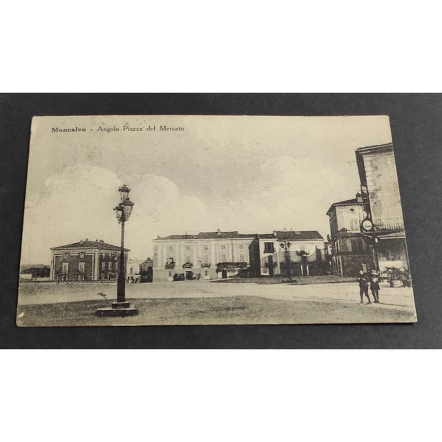 Cartolina Moncalvo - Angolo Piazza del Mercato