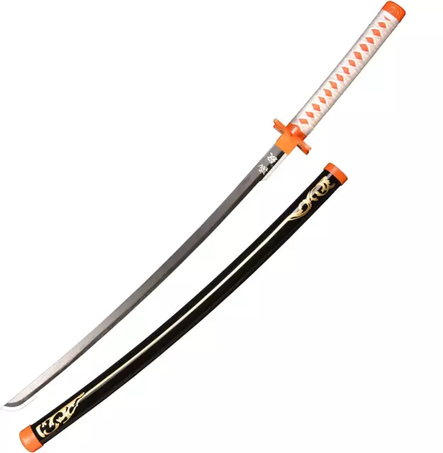 Demon Slayer Shinobu Nichirin Blade Black Sheath Wooden Sword 40.5" FL21506