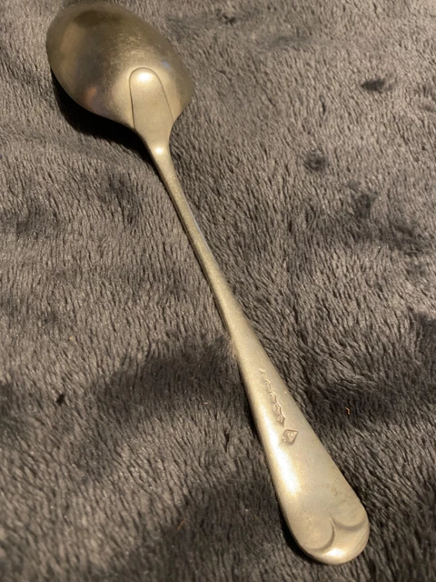 Coin Silver desert spoon John George Graves Sheffield England 1900-1920 17.5cm