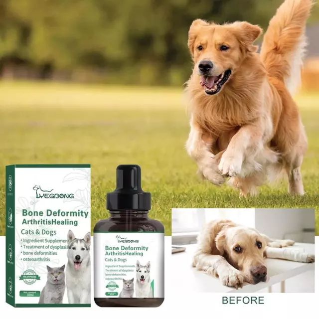 Pet Joint Repair Drops For Dogs, Cats,Cats Body Joint Relief Bone Care Pain U1T5