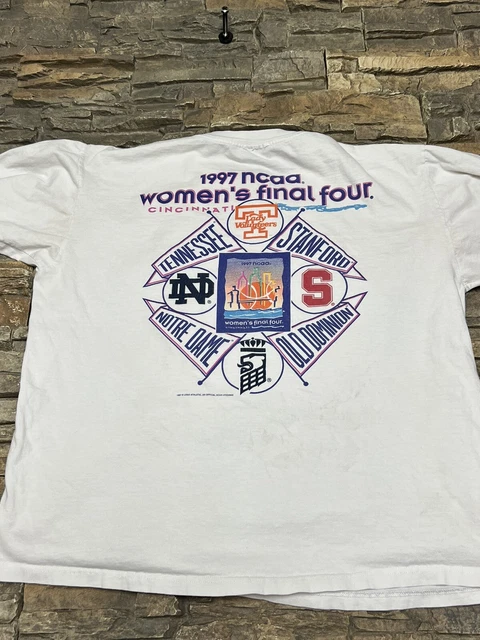 Vtg 1997 Womens NCAA Final Four Long Sleeve T Shirt Tennessee Volunteers Sz L
