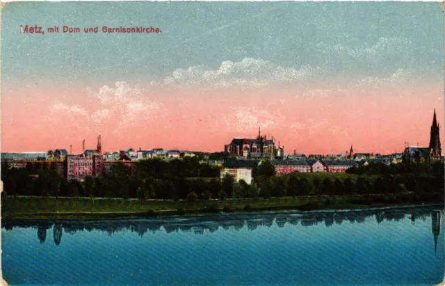 CPA AK METZ mit Dom und Garnisonkirche (455038)