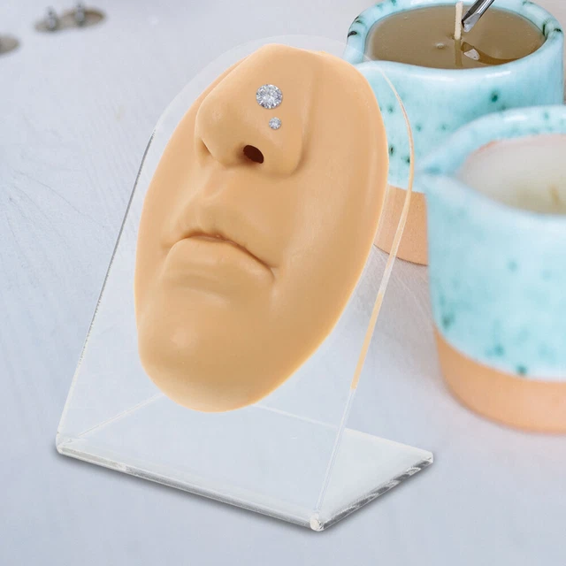 Kit Modèle Piercing Silicone Corps Entier - Oreille Nez Bouche Oeil Langue Nombril Pour Entraînement Et Présentation