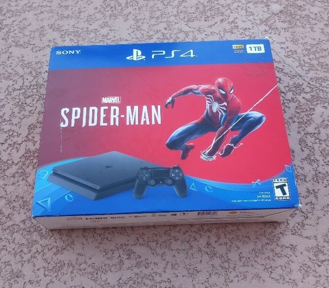 PLAYSTATION 4 SLIM 1TB Console Marvel's SpiderMan Bundle Sealed Game