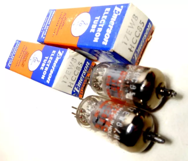 Matched Code PAIR Philips Holland 17EW8 NOS NIB Tubes HCC85 LEBEN CS300F Emerson