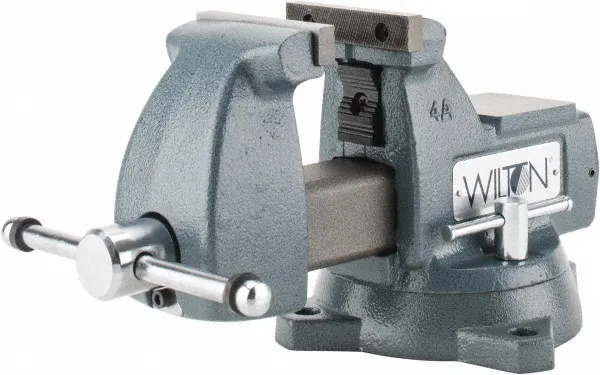 Wilton 4" Jaw Width x 4-1/2" Jaw Opening Capacity, 3-7/16" Throat Depth, Benc...