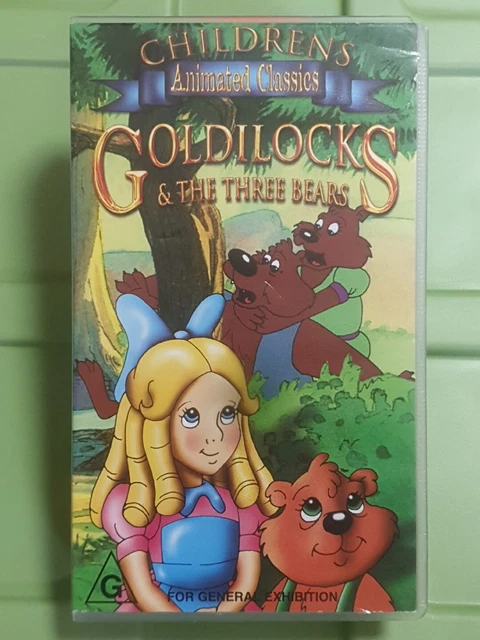 CHILDREN'S ANIMATED CLASSICS Goldilocks & The Three Bears Vhs Watched ...