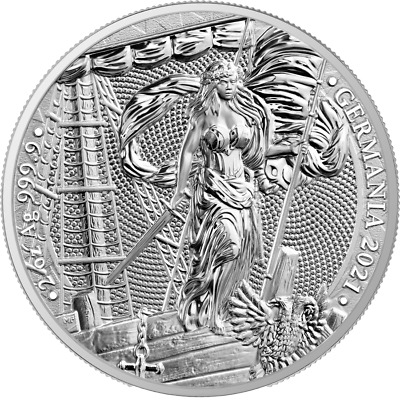Médaille 10 Mark argent 2 Onces Germania 2021