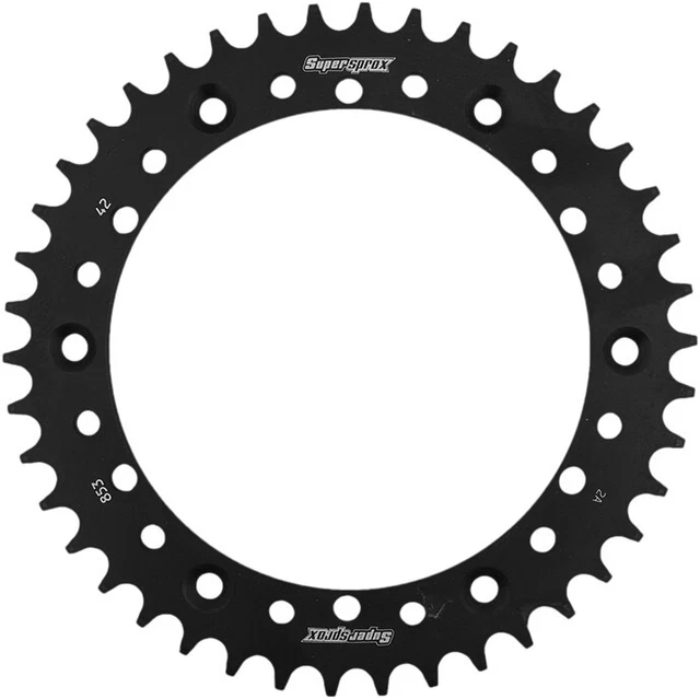 Supersprox Rear Steel Sprocket 42T Black RFE-853-42-BLK