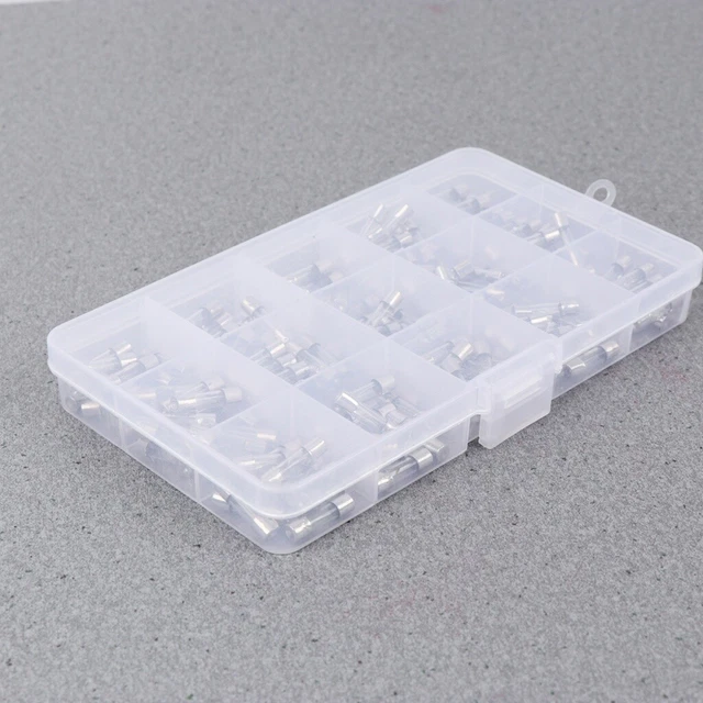 150 pz kit fusibili auto tubi fusibili vetro fusibile