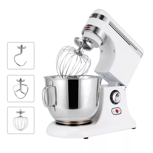 7L Electric Food Stand Mixer Egg Beater Dough Whisk Salad Blender 9-Speed 220V
