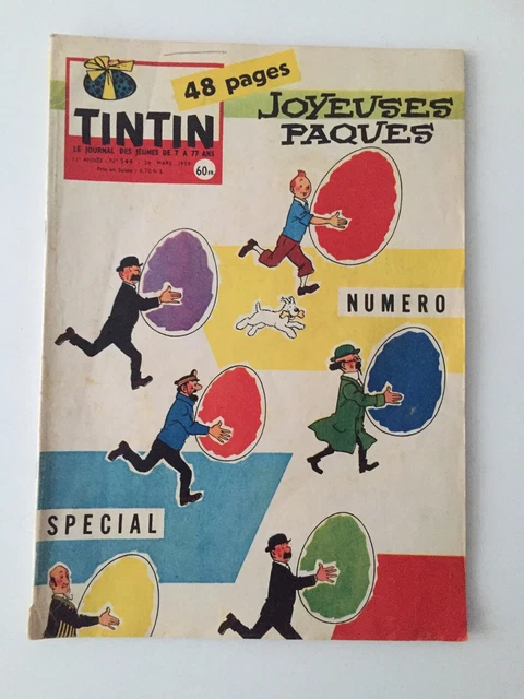 Tintin Journal 544 Paques 1959 + Point + Supplement La Tempète - Herge - Bd Fr