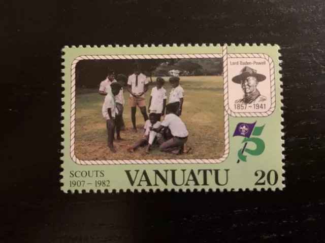 Vanuatu 1982 75Th Anniversary Boy Scouts Movement 20Fnh Green - Mint