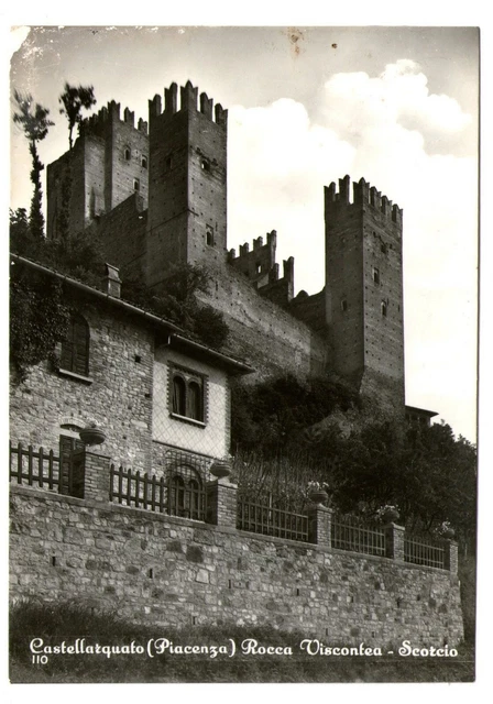 Cartolina - Repubblica - 1959 - Castellarquato (Piacenza) - Rocca - FG - VG